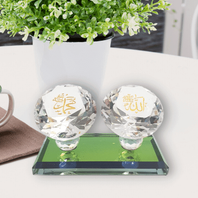 Allah and Muhammad Crystal Set - Small (5)