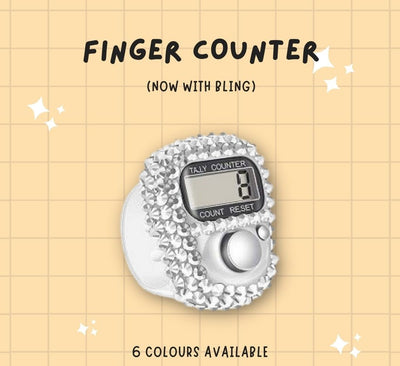 Finger Counter with LED and Bling - Different Colours