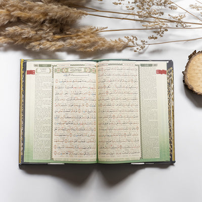 (A4) Maqdis Al-Quran Al Kareem | Word by Word English and Arabic + Colour Coded Tajweed